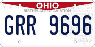 OH license plate GRR9696