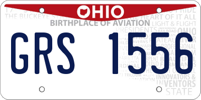 OH license plate GRS1556