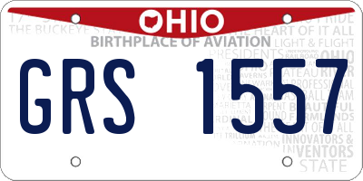 OH license plate GRS1557