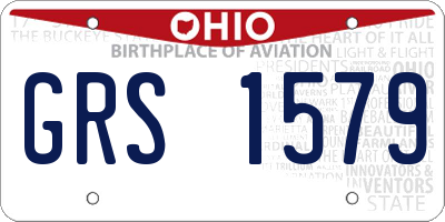 OH license plate GRS1579