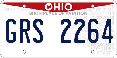 OH license plate GRS2264