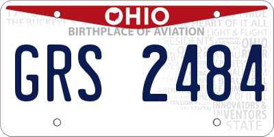 OH license plate GRS2484