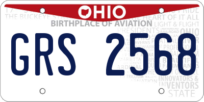 OH license plate GRS2568