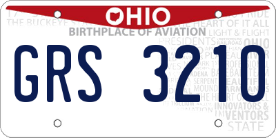 OH license plate GRS3210