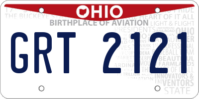 OH license plate GRT2121