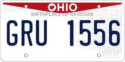 OH license plate GRU1556