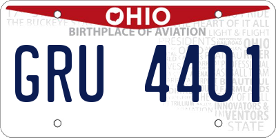 OH license plate GRU4401