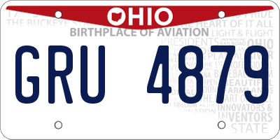 OH license plate GRU4879