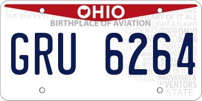 OH license plate GRU6264