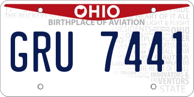 OH license plate GRU7441