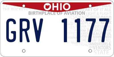 OH license plate GRV1177