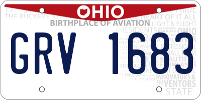OH license plate GRV1683