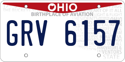 OH license plate GRV6157
