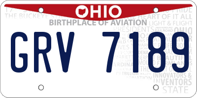 OH license plate GRV7189