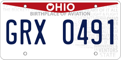 OH license plate GRX0491