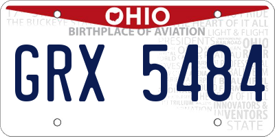 OH license plate GRX5484