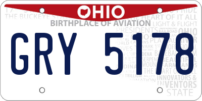 OH license plate GRY5178