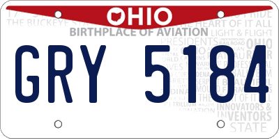 OH license plate GRY5184
