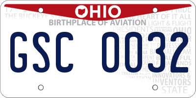 OH license plate GSC0032