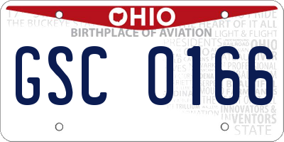 OH license plate GSC0166