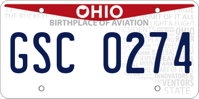 OH license plate GSC0274