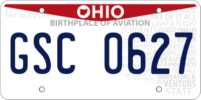 OH license plate GSC0627