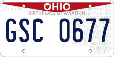 OH license plate GSC0677