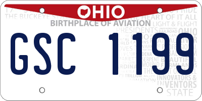 OH license plate GSC1199