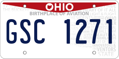 OH license plate GSC1271