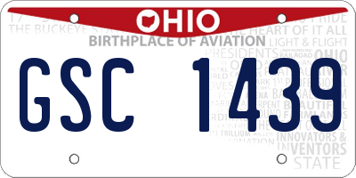 OH license plate GSC1439