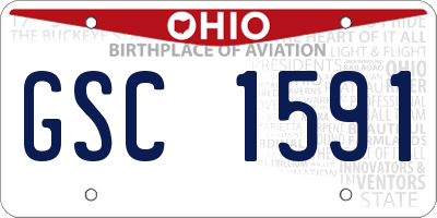 OH license plate GSC1591