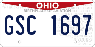 OH license plate GSC1697