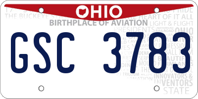 OH license plate GSC3783