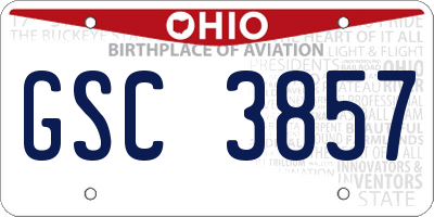 OH license plate GSC3857