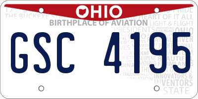 OH license plate GSC4195