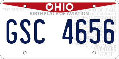 OH license plate GSC4656