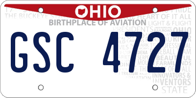 OH license plate GSC4727