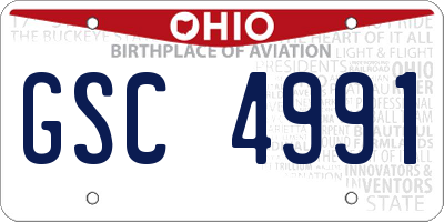 OH license plate GSC4991