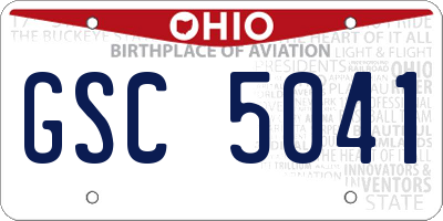 OH license plate GSC5041