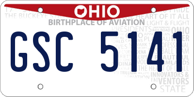 OH license plate GSC5141