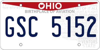 OH license plate GSC5152