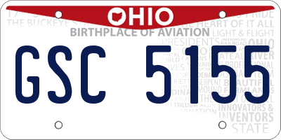 OH license plate GSC5155