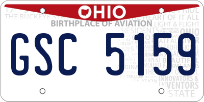 OH license plate GSC5159