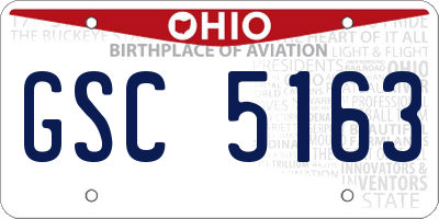 OH license plate GSC5163