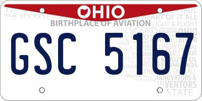 OH license plate GSC5167