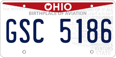 OH license plate GSC5186