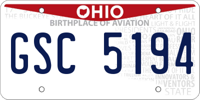 OH license plate GSC5194