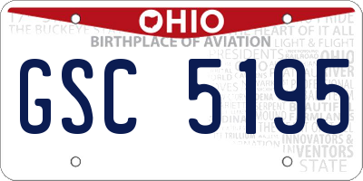 OH license plate GSC5195