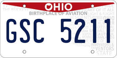 OH license plate GSC5211