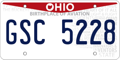 OH license plate GSC5228